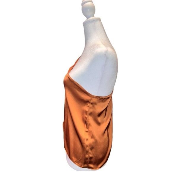 Know One Cares Rust Asymmetric Neckline One Shoulder Top  Sz Lg  NWT - Picture 6 of 10